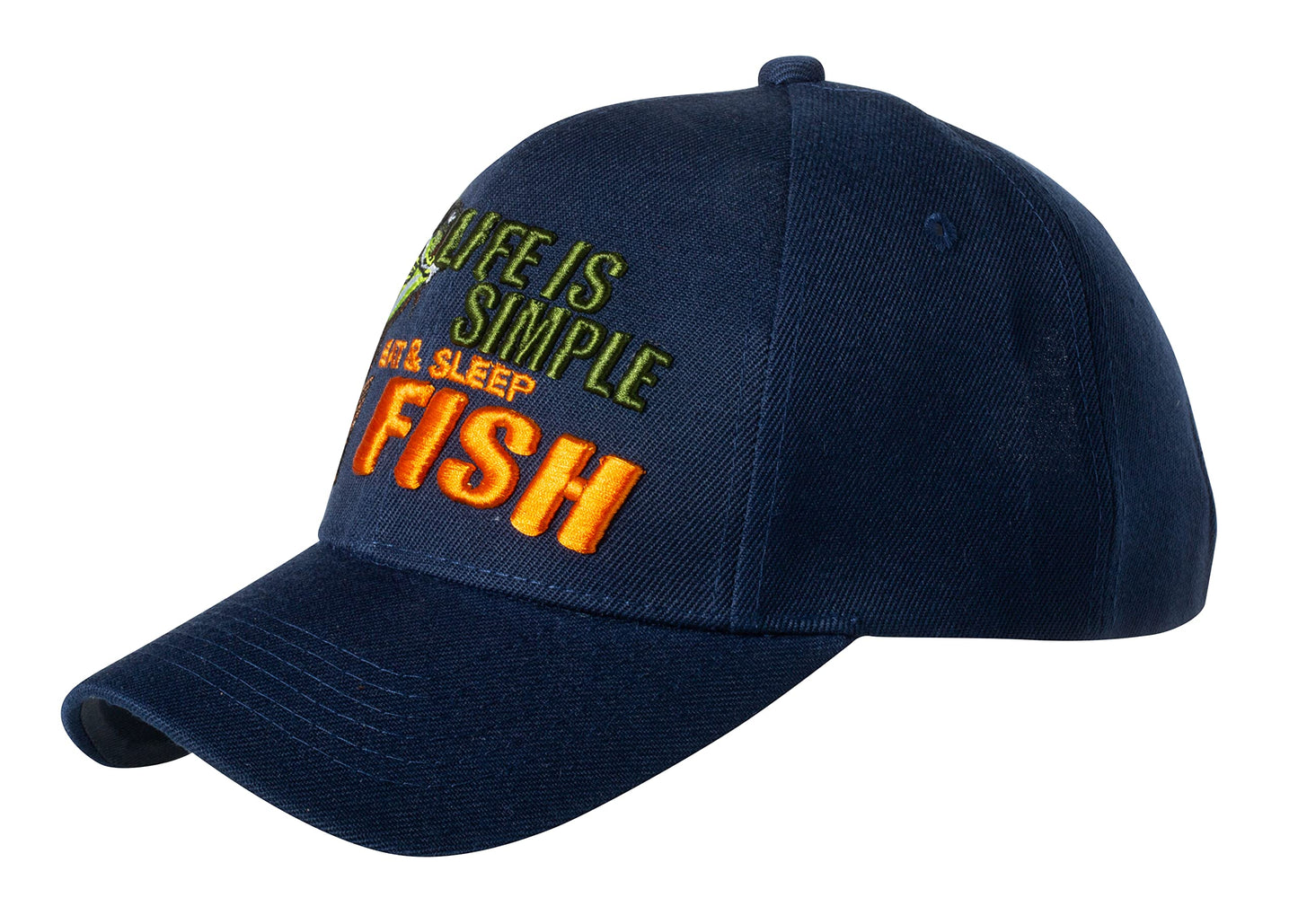 Life is Simple - Eat, Sleep, Fish Blue Hat - Funny Fishing Gift
