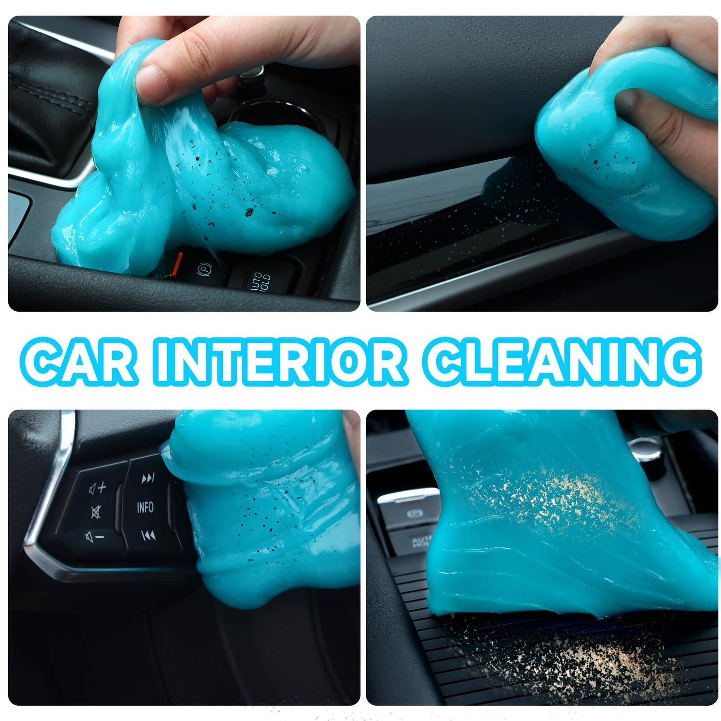 NIMeng Car Cleaning-Gel Car Detailing-Kit Car-Interior Cleaner Keyboard-Cleaner for Auto Air Vent Car Accessories Keyboard Blue 200g