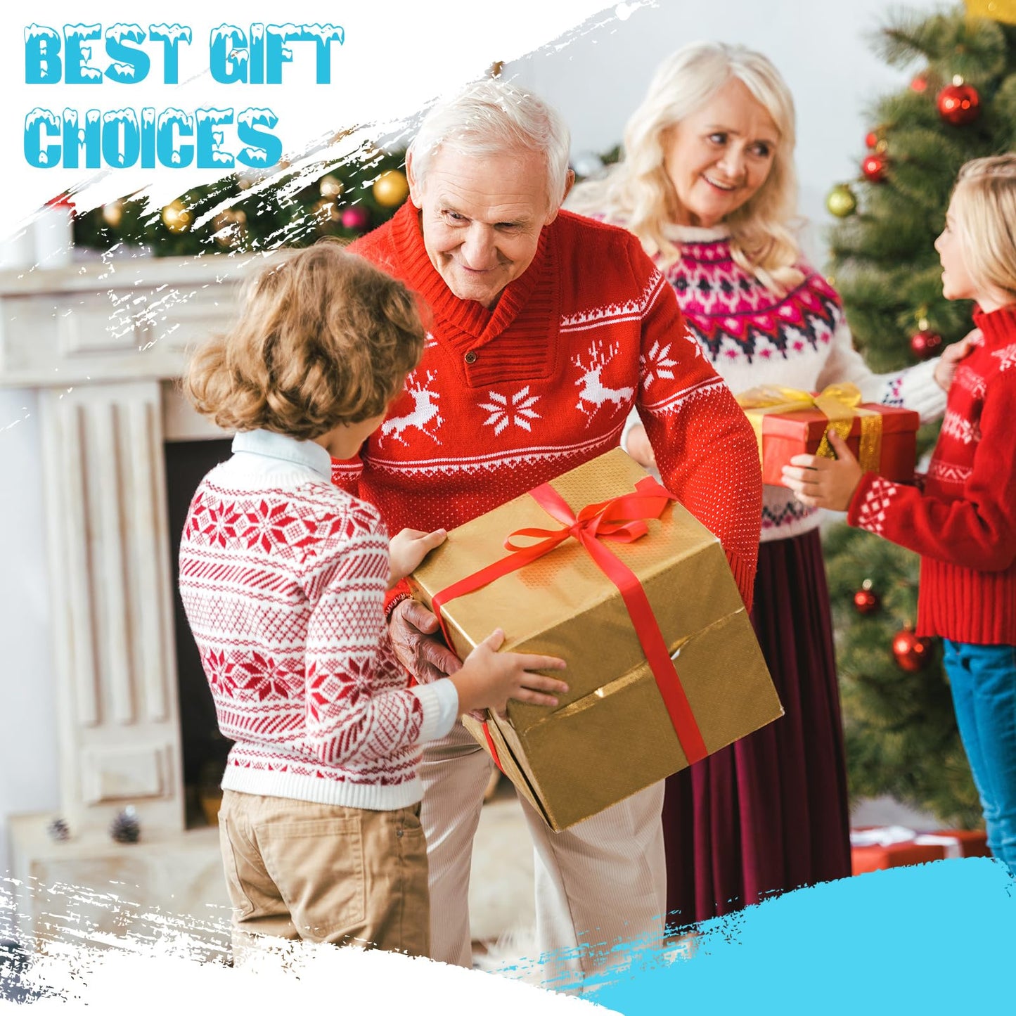 6 Pairs Kids Ski Socks Long Knee Length Snow Socks, Warm Winter Thermal Snowboard Socks for 7 to 12 Years Old Children Girls Boys Cold Weather Indoor Outdoor Activities