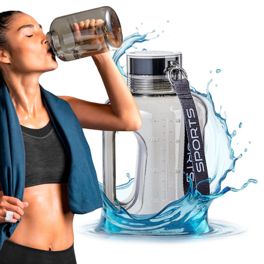 BRÜUN Big Hydrogen Water Bottle Generator 50 Oz. / 1.5L High-Capacity | A Grey Colored Portable Health Boosting Water Ionizer Generator Machine with SPE PEM Technology