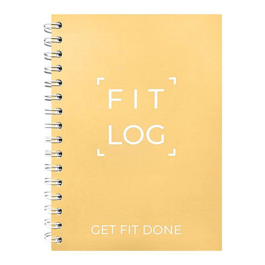 Fitness Journal & Workout Planner - Designed by Experts Gym Notebook, Workout Tracker, Exercise Log Book for Men Women - Yellow