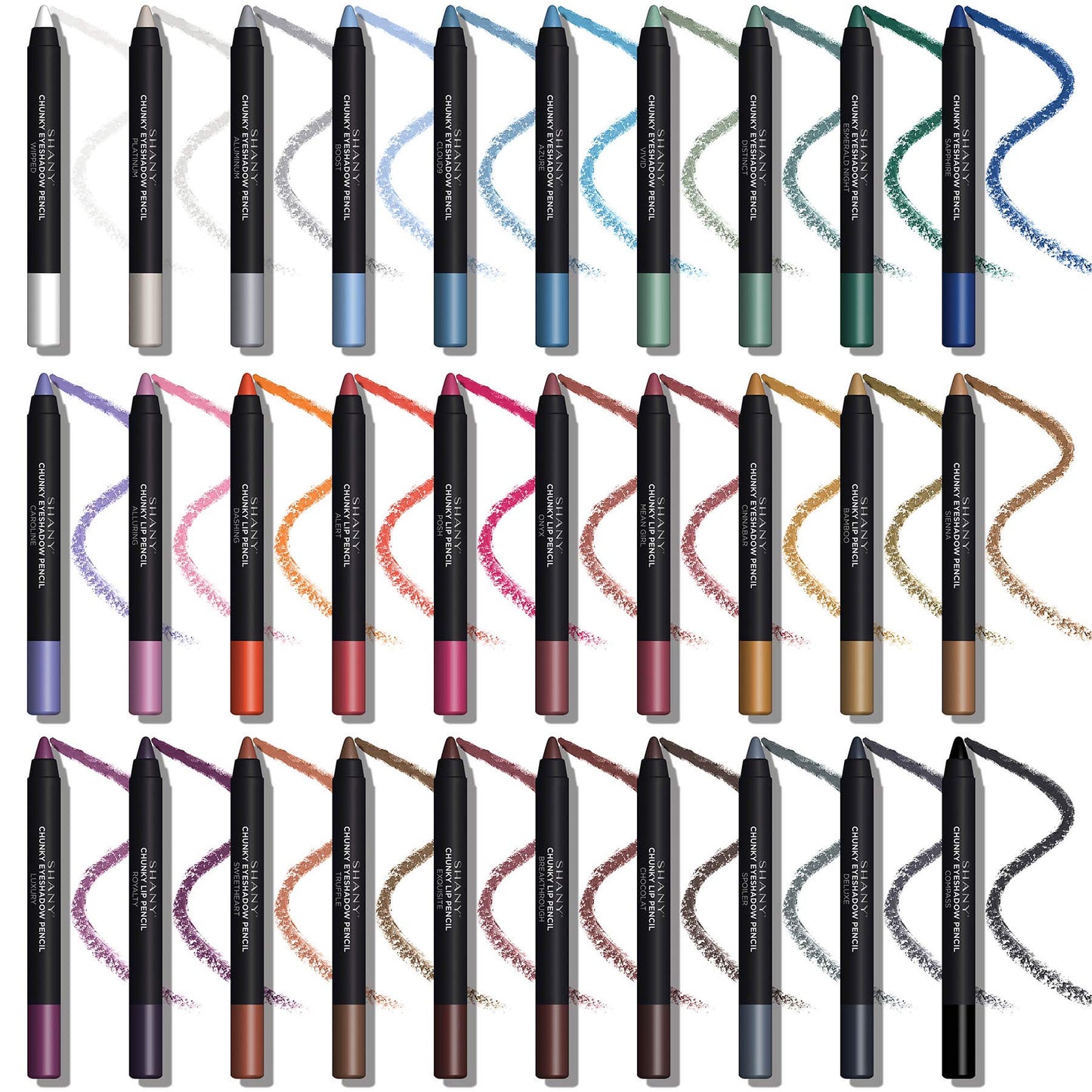 SHANY Chunky Eyeshadow Eye Pencil With Vitamin E & Aloe Vera - CLOUD9