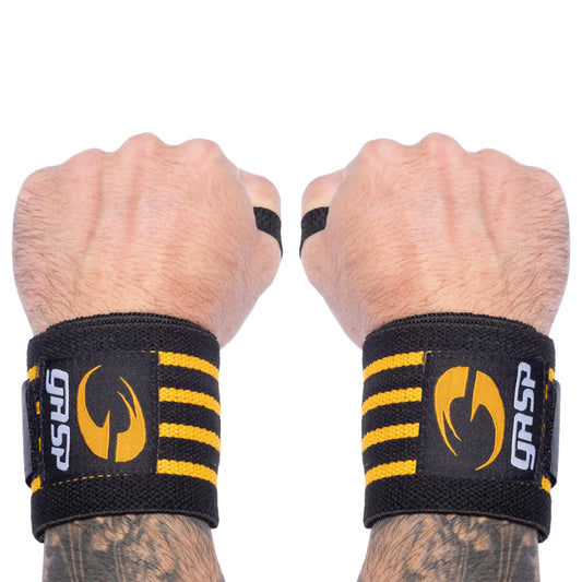 Gasp Hardcore Wrist Wraps 13” | Weightlifting Wrist Support for Men & Women | Best Gym Wrist Straps with Thumb Loop for Powerlifting Competition, Strength Training, Bodybuilding