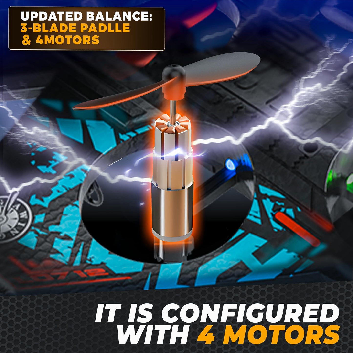 BEZGAR Drones for Kids | 2.4GHZ RC Plane, Remote Control Airplane, RC Helicopter, 360° Flip Fighter Jet Toy with Colorful LED Navigation Light Blue