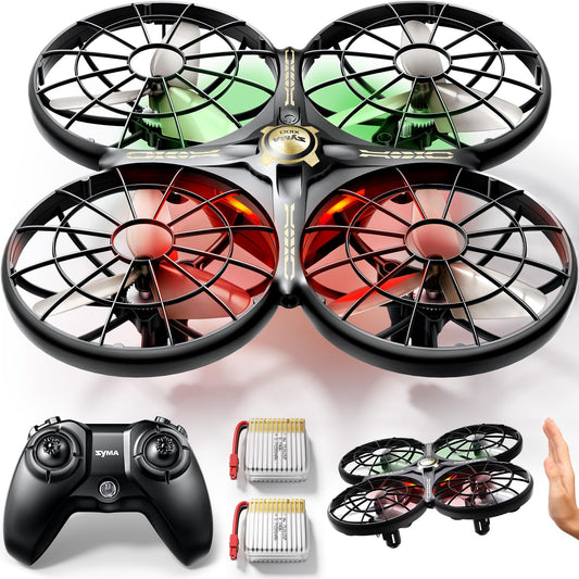 SYMA Drone for Kids 8-12 with Automatic Obstacle Avoidance, 20 Mins Flight Time(2 Batteries), One-Key 360°Flips and Altitude Hold, Safe Flying Toys for Boys and Girls