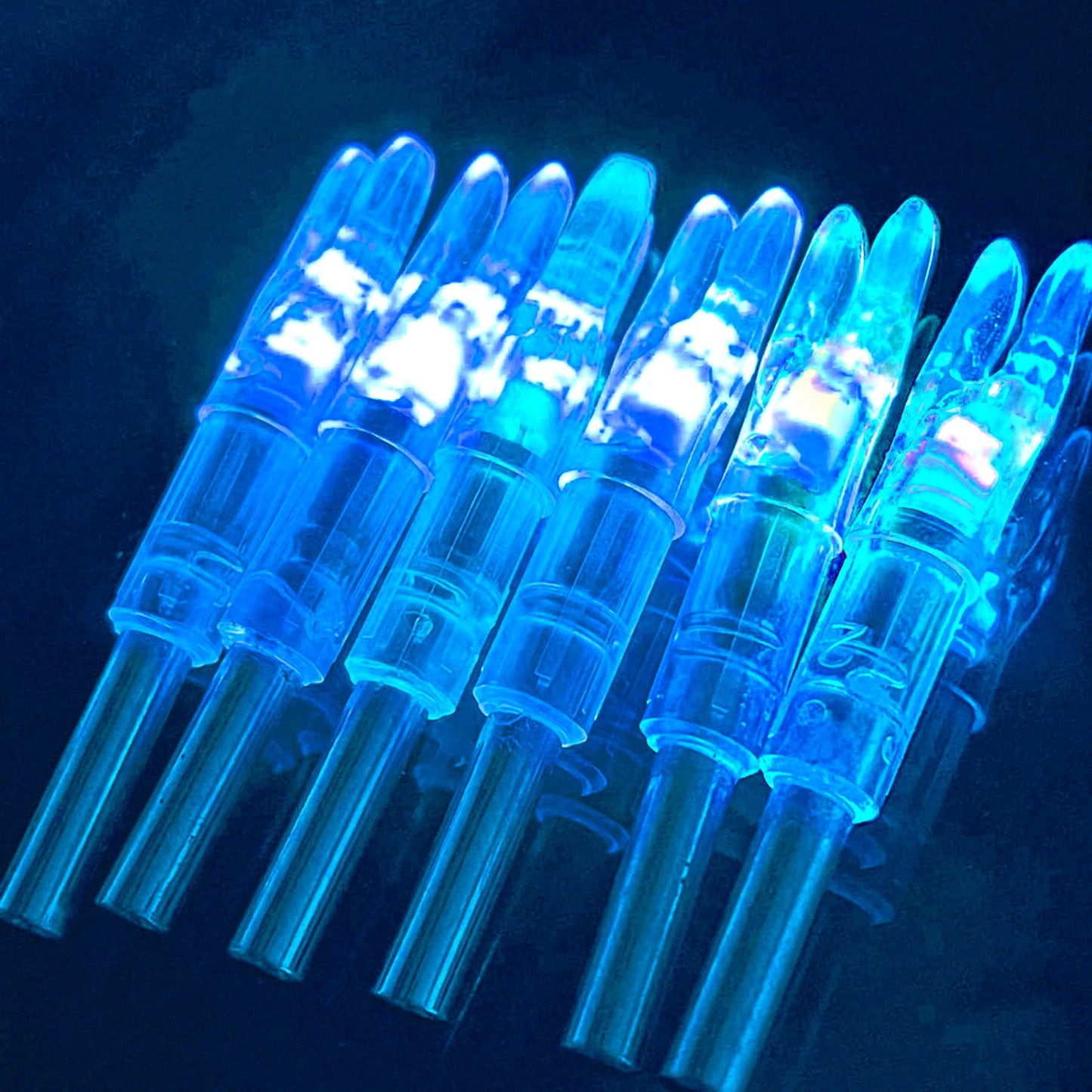 KEAUP 12-Pack or 6-Pack S Lighted Nocks for Arrows .244/6.2mm Lighted Arrow Nocks for Archery Hunting, Screwdriver Included