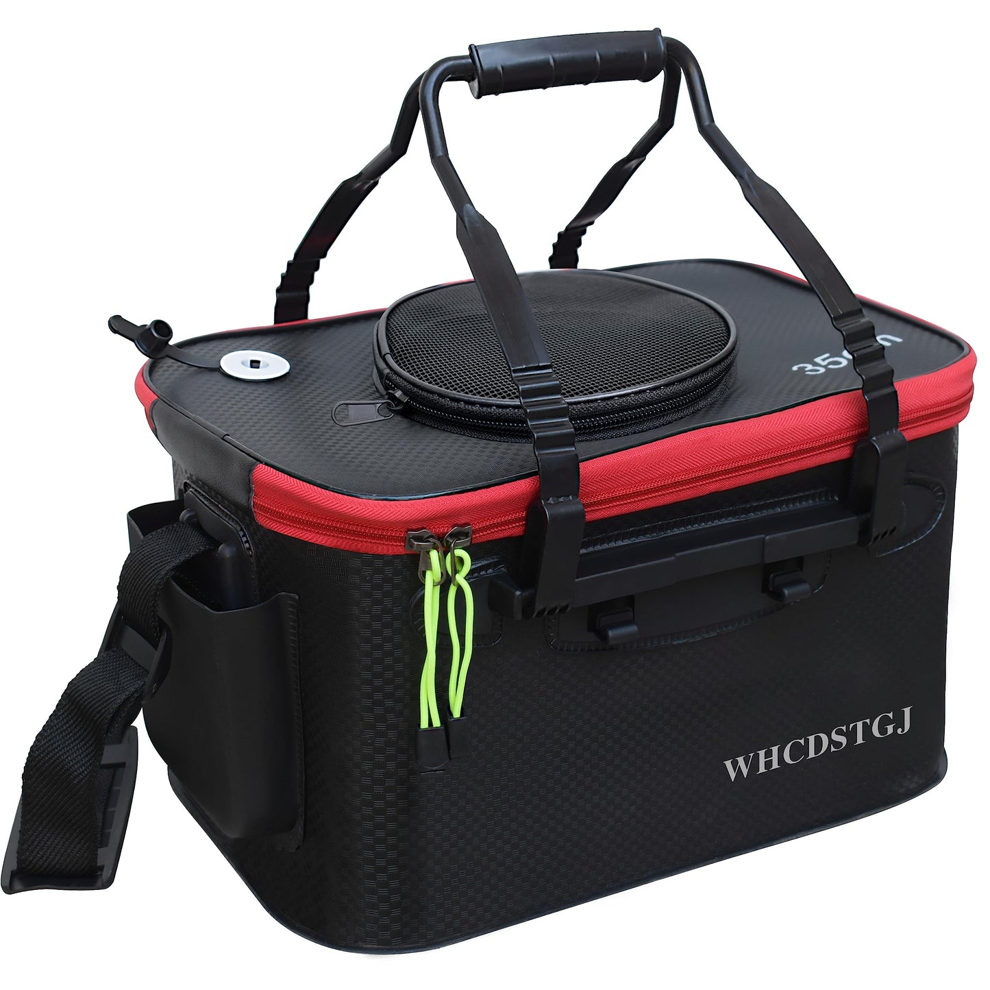 WHCDSTGJ Fishing Bucket, Multifunctional Foldable Portable Fishing Bucket, EVA Fish Bucket are Suitable for Storing Live Fish and Fresh Fish Bait. (size3gallon)