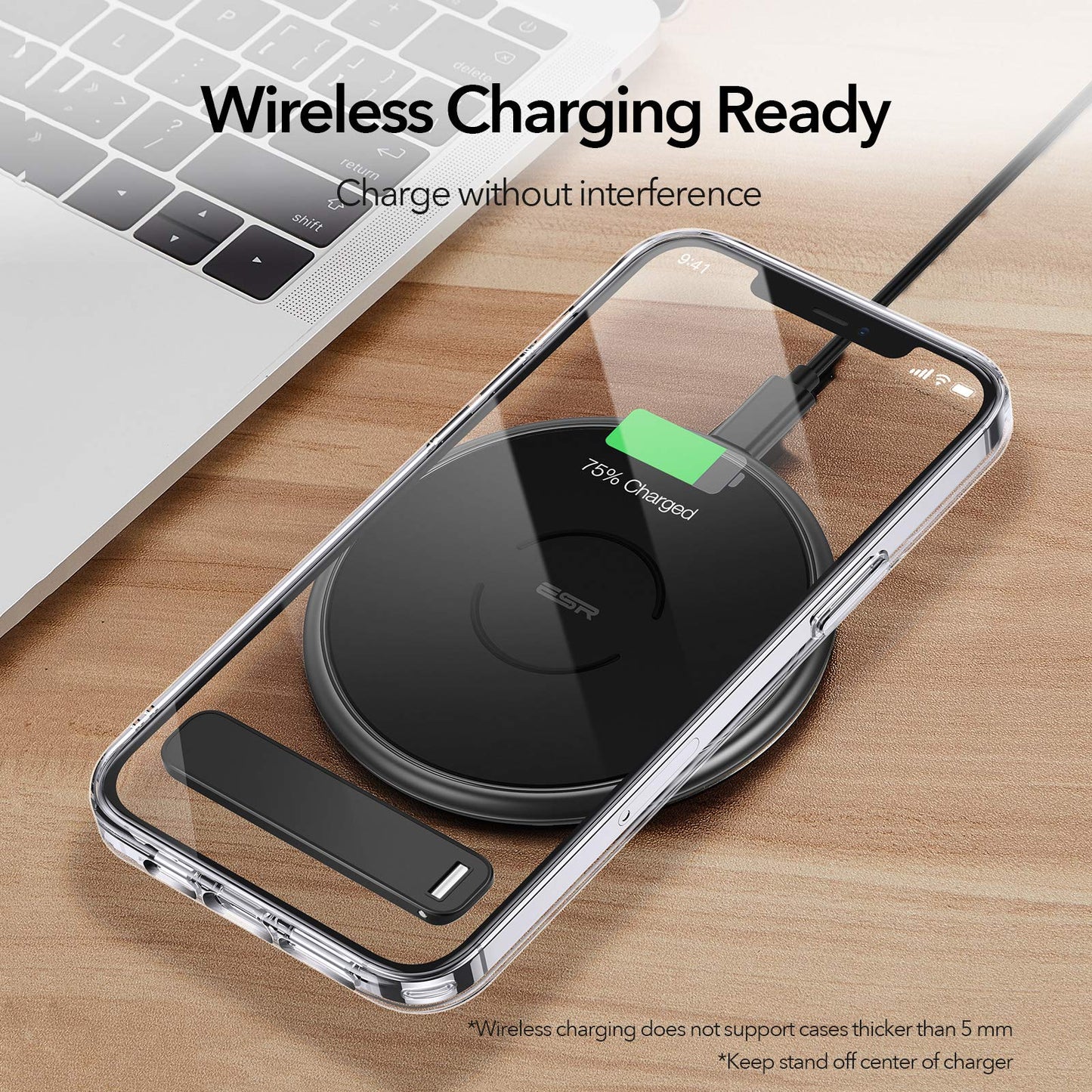 ESR Boost Phone Kickstand, Vertical and Horizontal Stand, Adjustable Angle, Compatible with iPhone 16/16 Plus/16 Pro/16 Pro Max, iPhone 15/14/13/12 Series, Samsung Galaxy S23/S22/S21 Series, Black