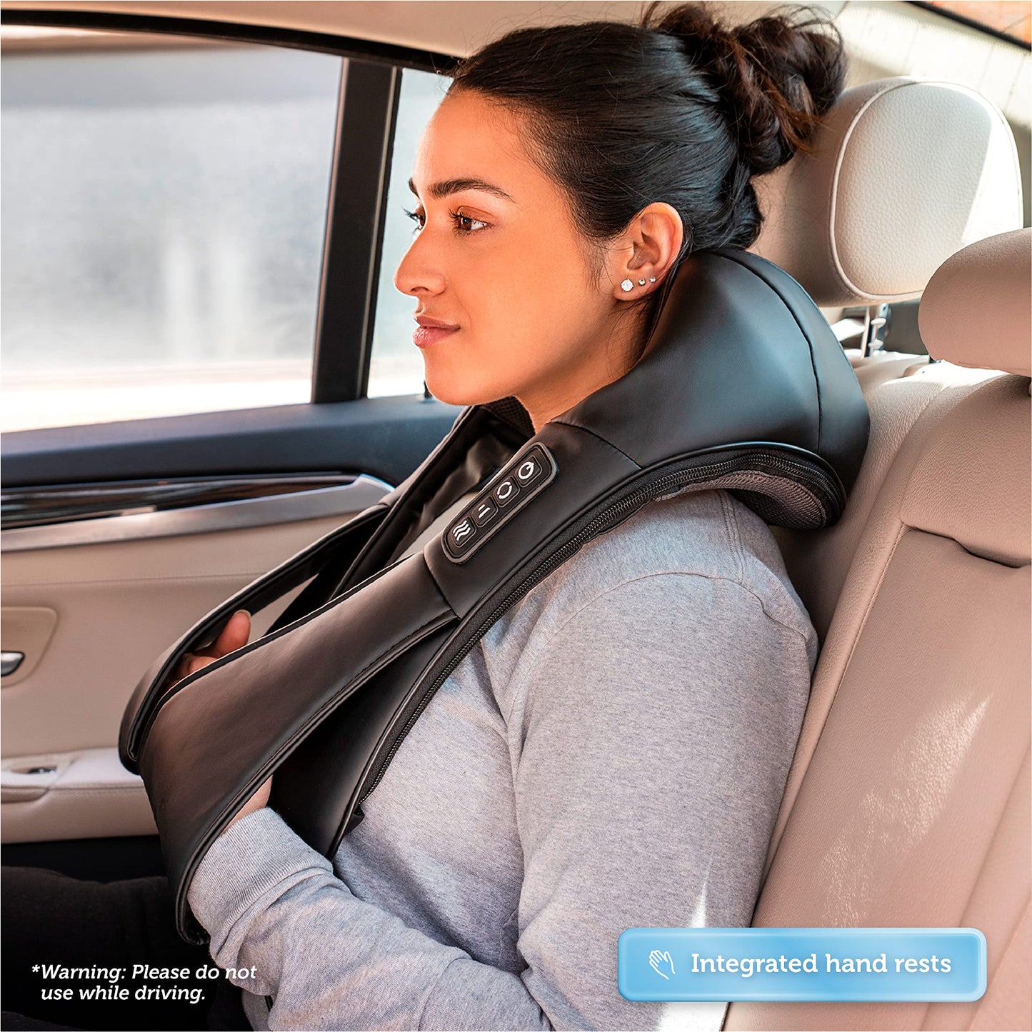 COMFIER Shiatsu Neck and Shoulder Massager,Gifts for Mom Dad,Deep Kneading Massage Pillow with Heat, Back Massager, Pillow Massage, Black