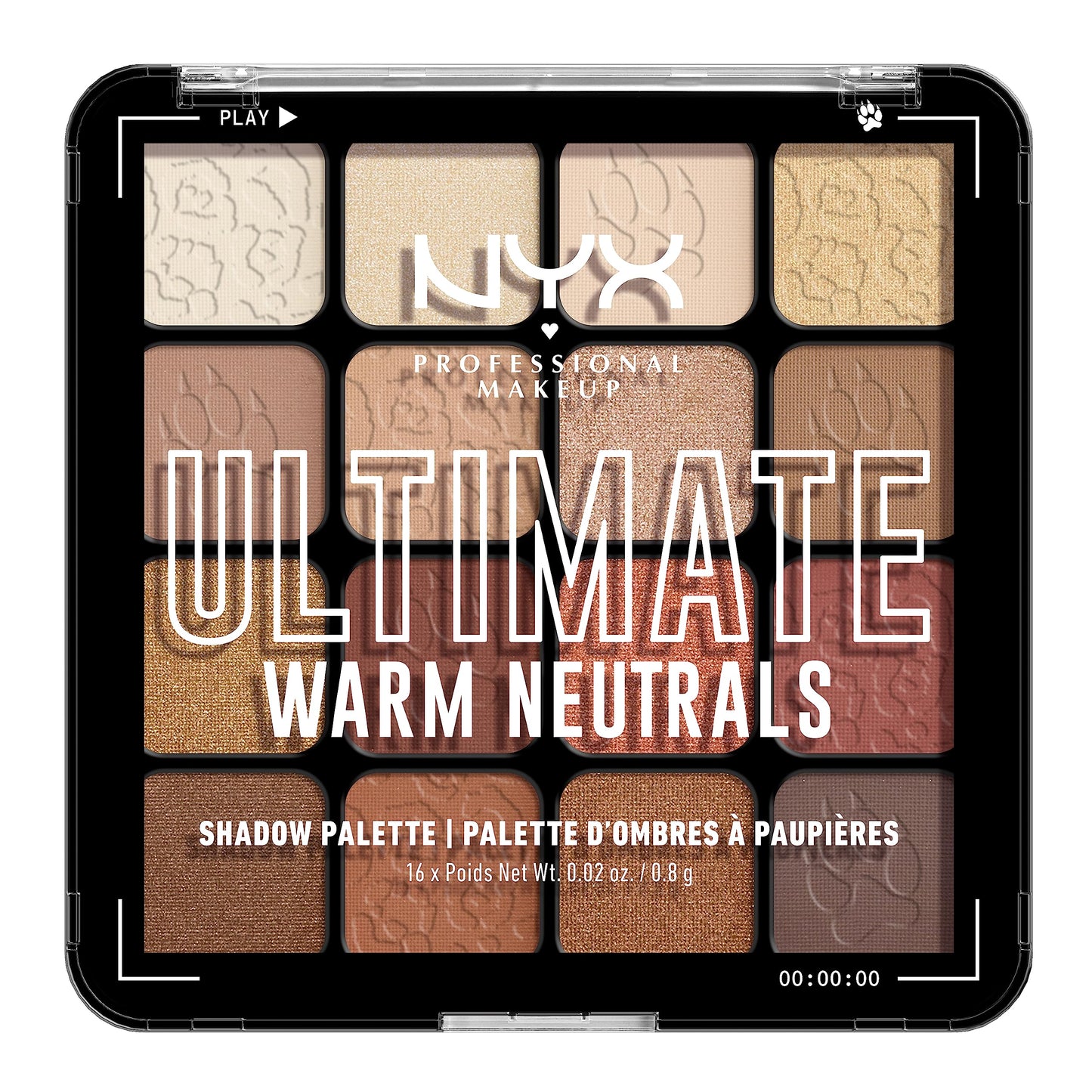 NYX PROFESSIONAL MAKEUP, Ultimate Shadow Palette, Eyeshadow Palette - Warm Neutrals