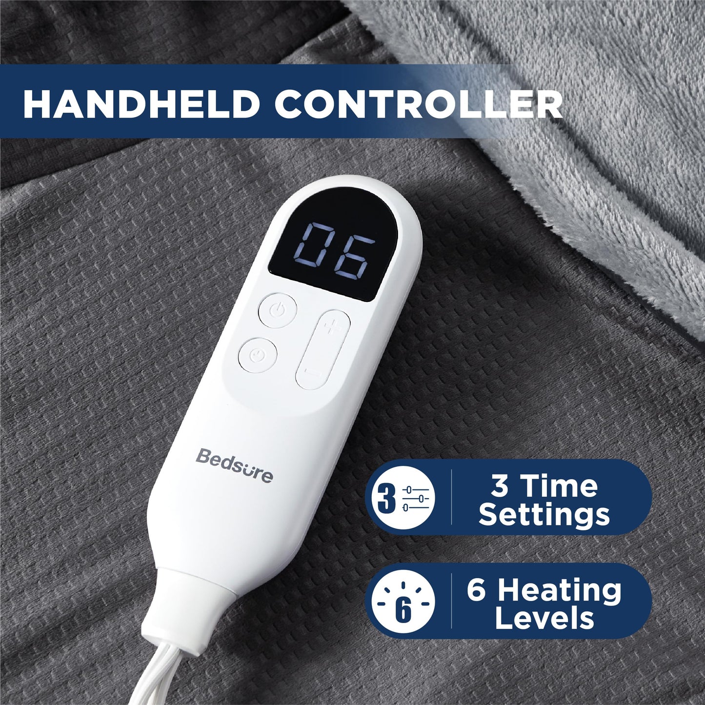 Bedsure Heating Pad for Neck and Shoulders Pain Relief - Birthday Gifts for Women Men Mom Mens, FSA HSA Eligible, Heated Pad 2.2lbs, Large Heated Wrap, 24" x 22", Grey