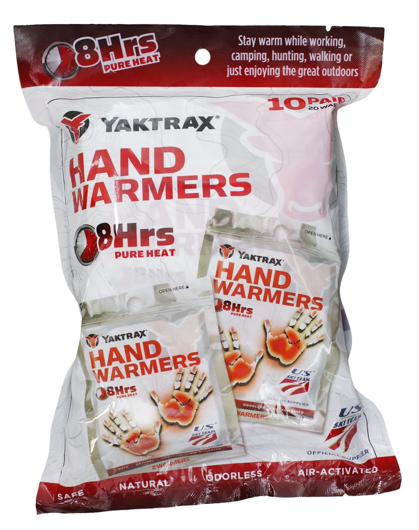 Yaktrax 8-Hour Hand Warmers, 10 Pair
