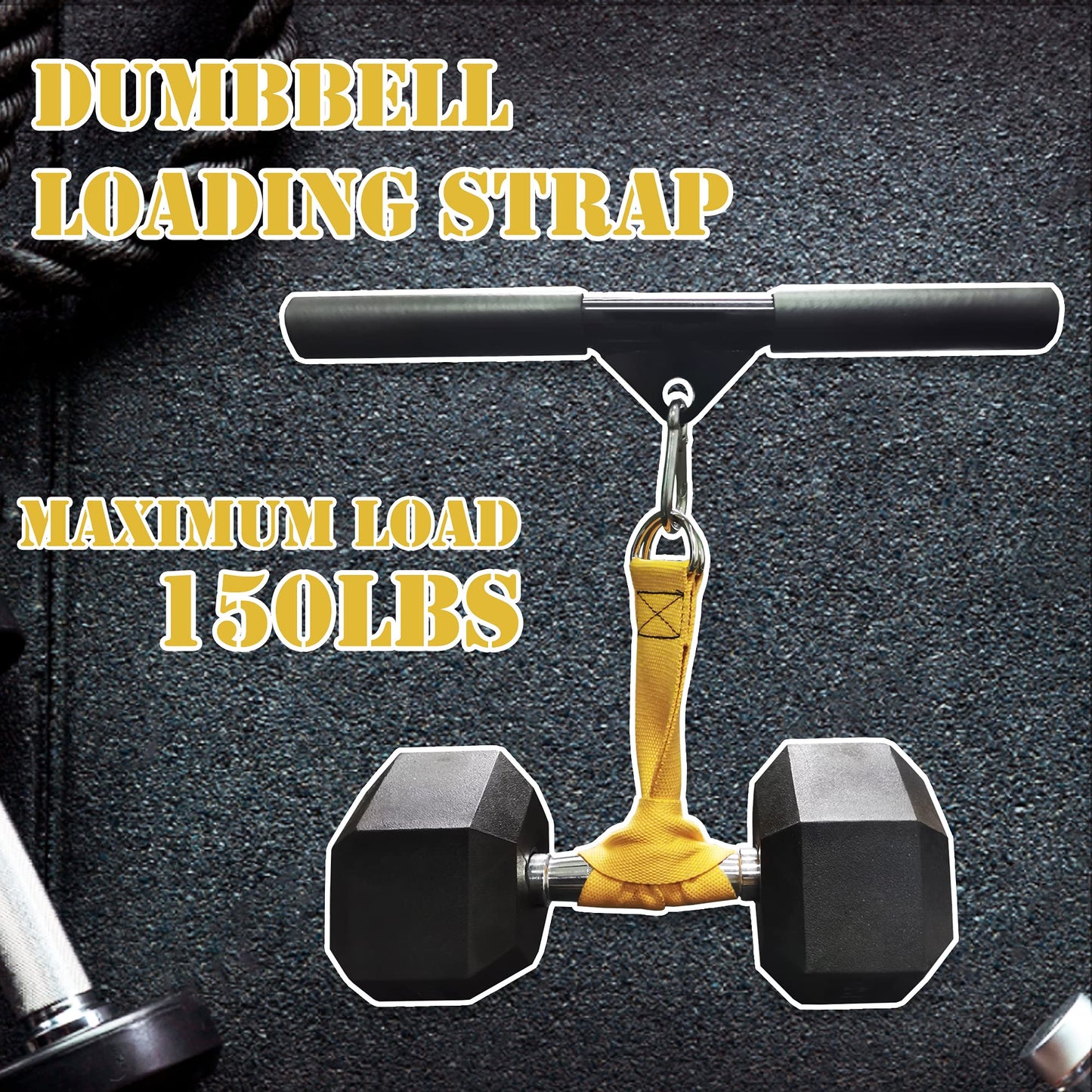 J Bryant Fitness Dumbbell Loading Strap for Dip Belt Weight Plate Loading Strap Heavy Duty Weight Belt Accessories