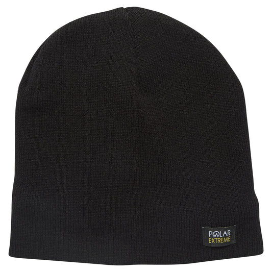 Polar Extreme Men's Sherpa-Lined Knit Winter Hat – Warm, Durable, One Size Fits Most - Black Pull
