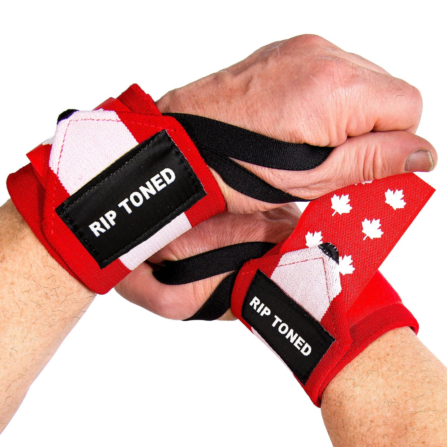 Rip Toned 18” Wrist Wraps - Wrist Straps for Weightlifting - Lift Better, Protect Wrist Pain - Adjustable, Durable, Machine Washable - Wrist Brace for Weightlifting - USPA Endorsed for Men & Women
