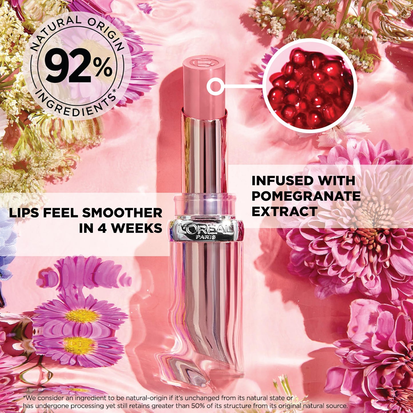 L'Oreal Paris Glow Paradise Hydrating Balm-in-Lipstick with Pomegranate Extract, Mulberry Bliss, 0.1 Oz