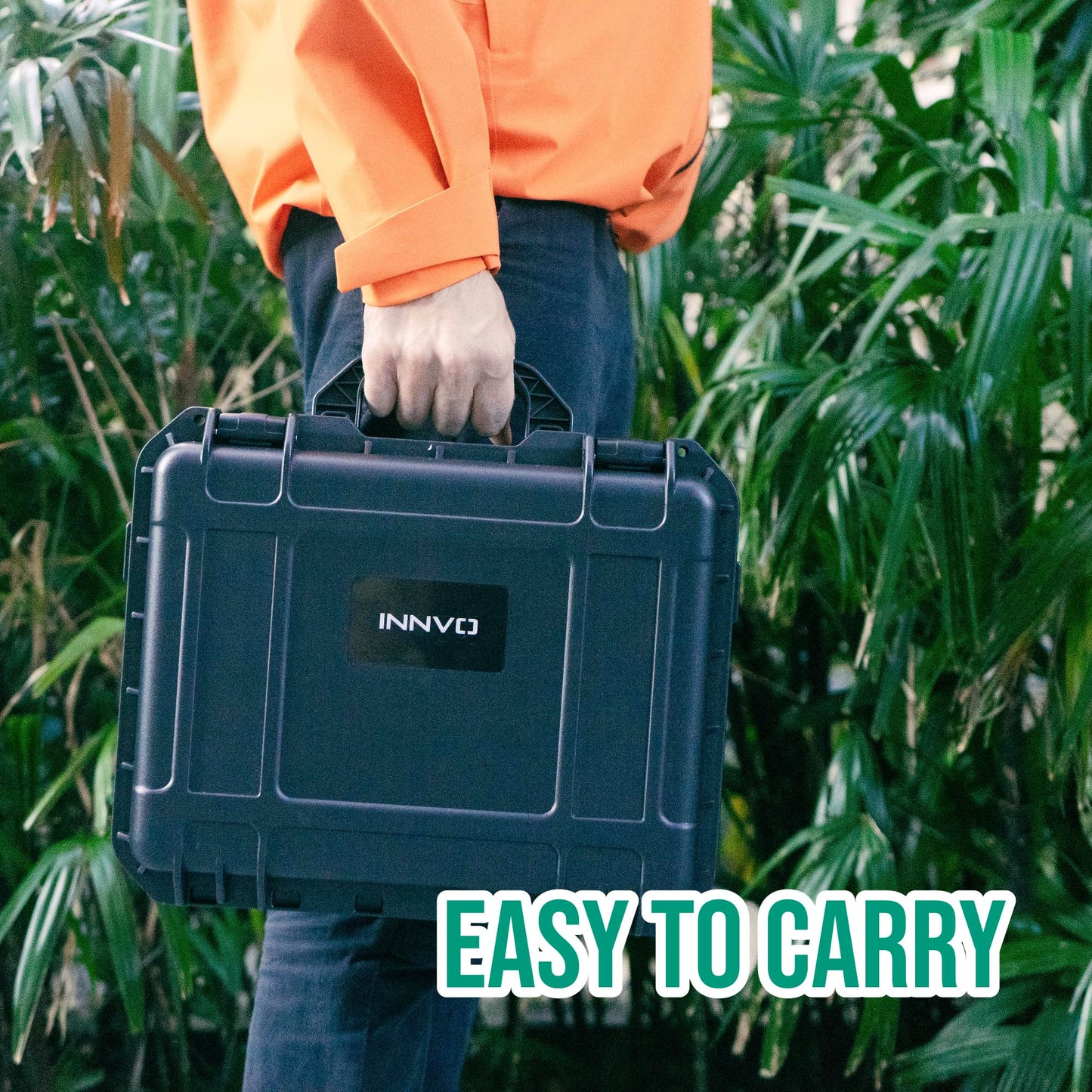 INNVO Waterproof Case for DJI Mini 4K Hard Carrying Case Compatible with DJI Mini 2 & 2SE Drone and Fly More Combo Set Black