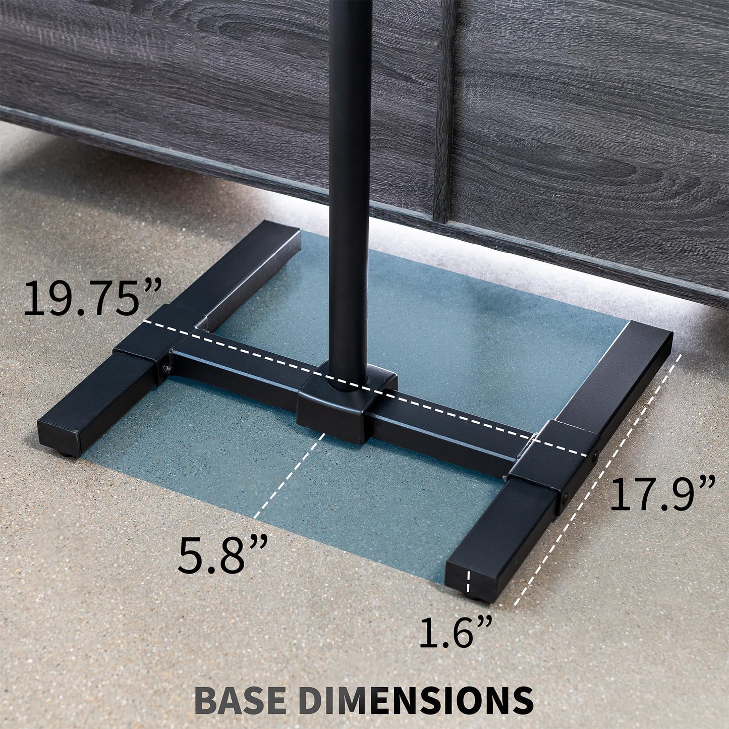 VIVO TV Floor Stand for 13 to 50 inch Flat Panel LED LCD Plasma Screens, Portable Display Height Adjustable Mount STAND-TV07…