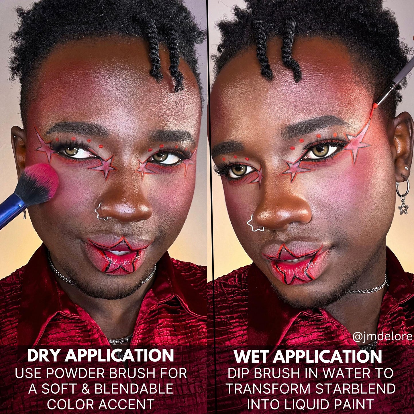 Mehron Makeup StarBlend Cake Makeup | Wet/Dry Pressed Powder Face Makeup | Powder Foundation | Pink Face Paint & Body Paint 2 oz (56g)