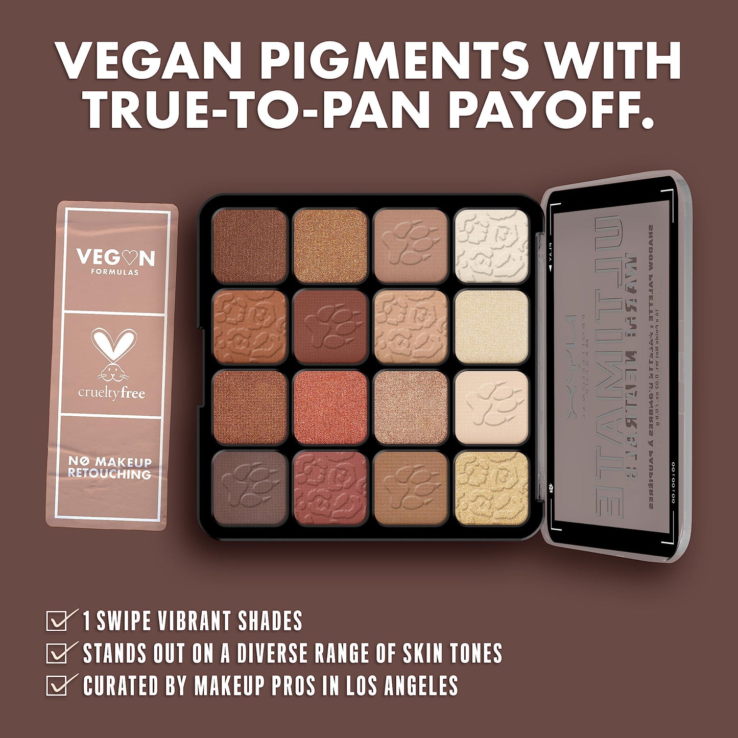 NYX PROFESSIONAL MAKEUP, Ultimate Shadow Palette, Eyeshadow Palette - Warm Neutrals