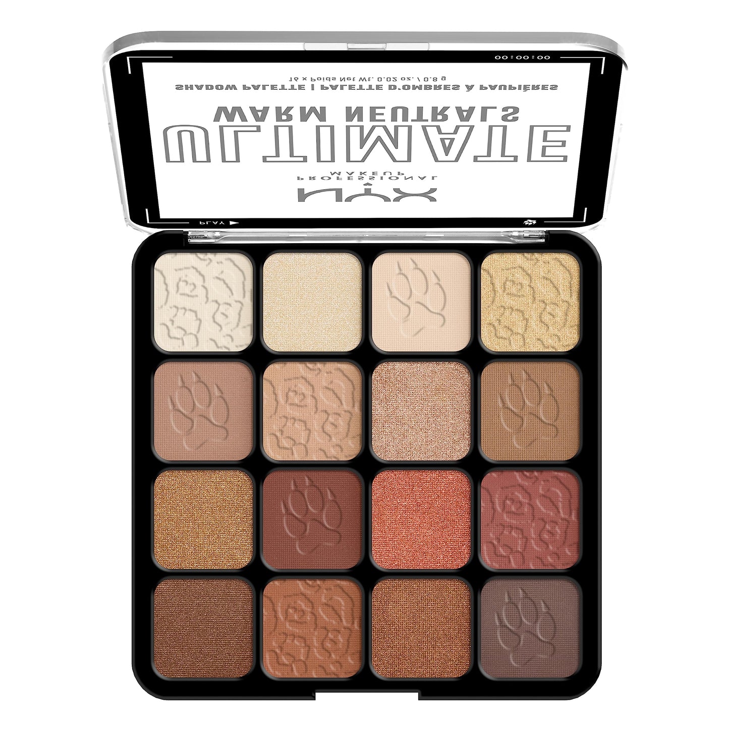 NYX PROFESSIONAL MAKEUP, Ultimate Shadow Palette, Eyeshadow Palette - Warm Neutrals