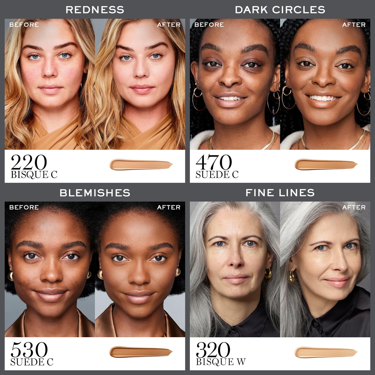 Lancôme Teint Idole Ultra Wear All Over Full Coverage Concealer - Natural Matte Finish & Lightweight Under Eye Concealer - Up To 24H Wear - 500 Suede Warm