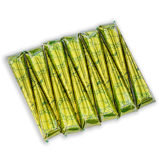 Plantovika 100% Natural and Pure Henna Cone or tube, Ready to use paste for Reddish Brown Hair Color, Long-lasting, No additives, Chemical free, Henna Hair Dye, Spot hair coloring (Pack of 12)