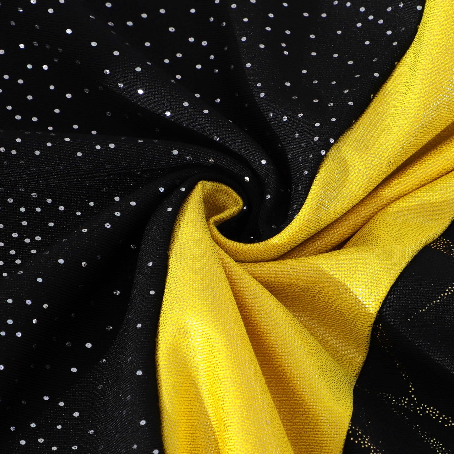 Nutyomi Long Sleeve Gymnastics Leotards for Girls Size 7-8 Little Kids Gymnastics Clothes Winter Warm Up Suits Sparkly Black Dancewear Unitard Tumbling Gymnastics Outfits for Girls, Gold, 140