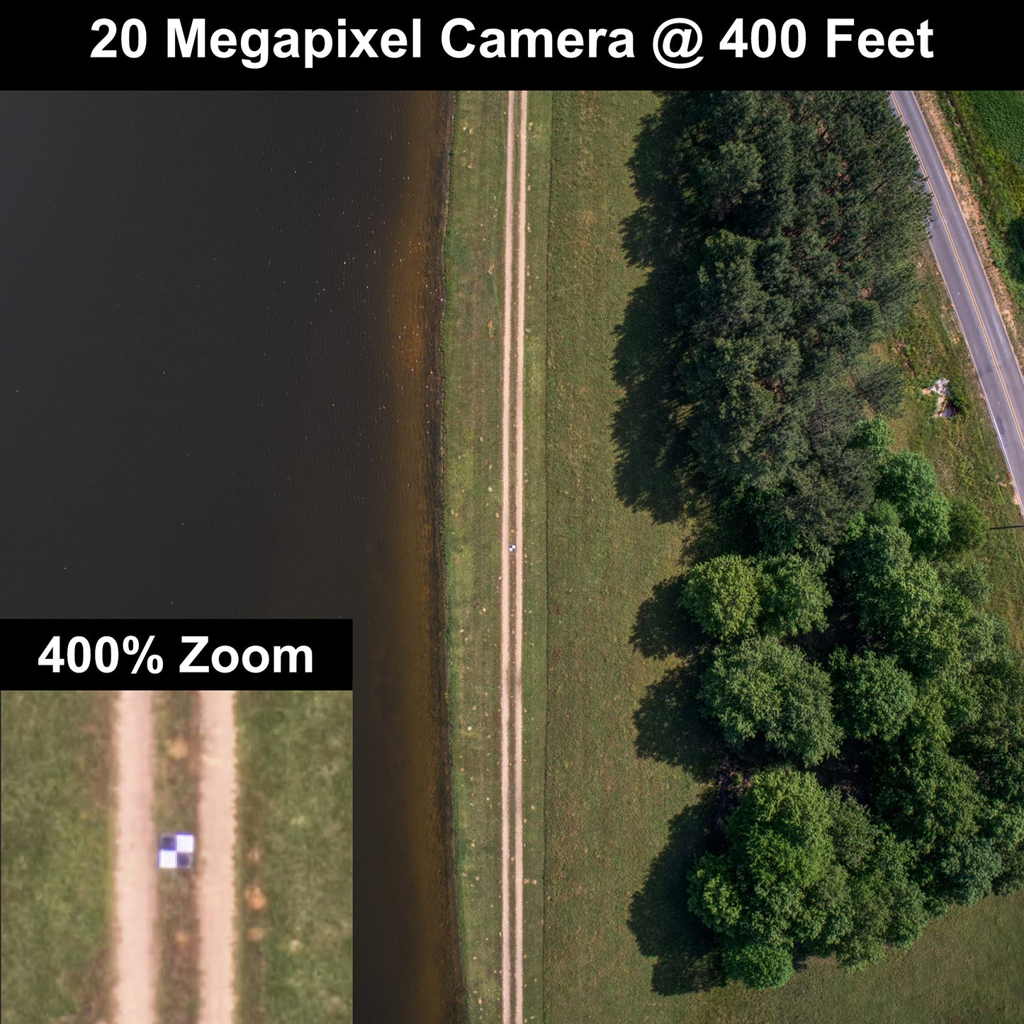 Sky High Bull's-Eye (24"x24") Drone Ground Control Point GCP - UAV Aerial Target for Mapping & Surveying (6 Pack) | Center Passthrough (Black/White Markers) | Pix4D & DroneDeploy Compatible