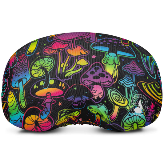 Powderhound Products Ski Snowboard Goggle Cover Sleeve - Lens Scratch Dust Protection for Travel Storage and Apres (Stoked)