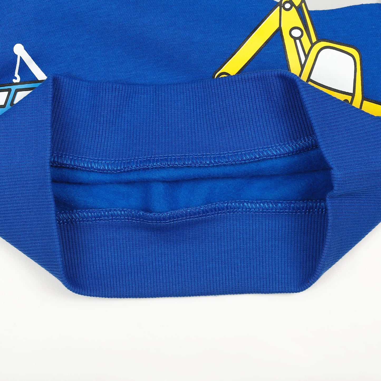 Akyzic Boys Excavator Sweatshirt Digger Kids Winter Sports Truck Shirts Toddler Sweater Long Sleeve Cotton Blue Crewneck Pullover 3t