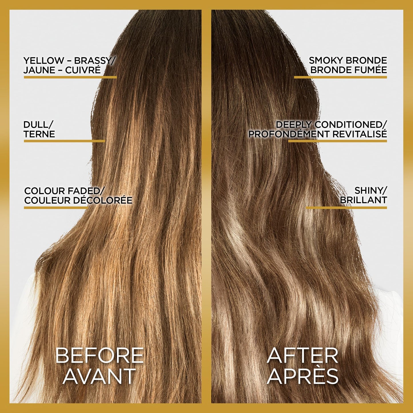 L'Oreal Paris Le Color Gloss One Step In-Shower Toning Hair Gloss, Neutralizes Brass, Conditions & Boosts Shine, Smoky Bronde, 4 Ounce