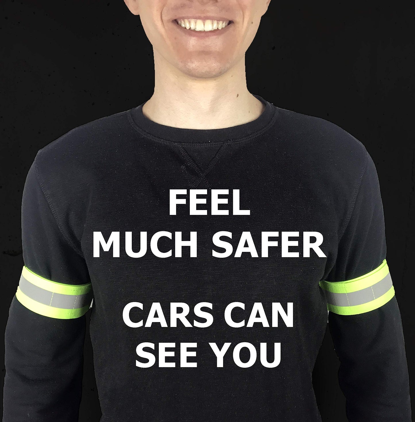 HiVisible Reflective Bands for Night Walking Reflective Arm Bands for Runners Reflective Wristbands Reflective Ankle Bands Cycling Reflective Running Gear Bike Pant Leg Strap Bicycle Pants Clips