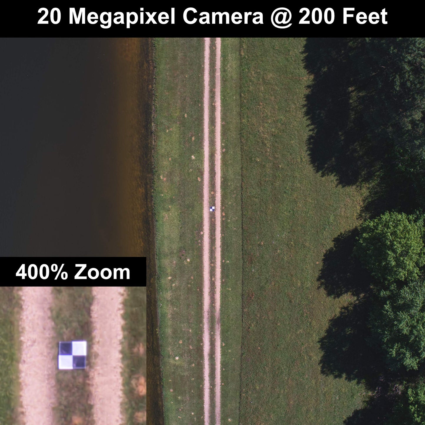 Sky High Bull's-Eye (24"x24") Drone Ground Control Point GCP - UAV Aerial Target for Mapping & Surveying (6 Pack) | Center Passthrough (Black/White Markers) | Pix4D & DroneDeploy Compatible