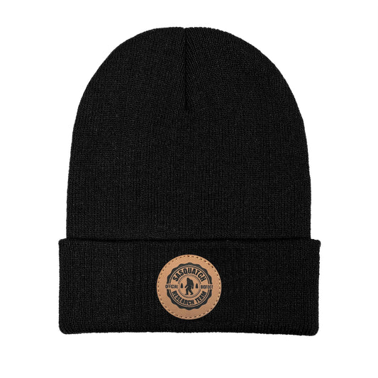 LLZTWOWD Bigfoot Beanie with Embroidery Sasquatch Beanie Hat for Men Women Big Foot Hats Gifts for Dad Knit Hat Warm Knitted Winter