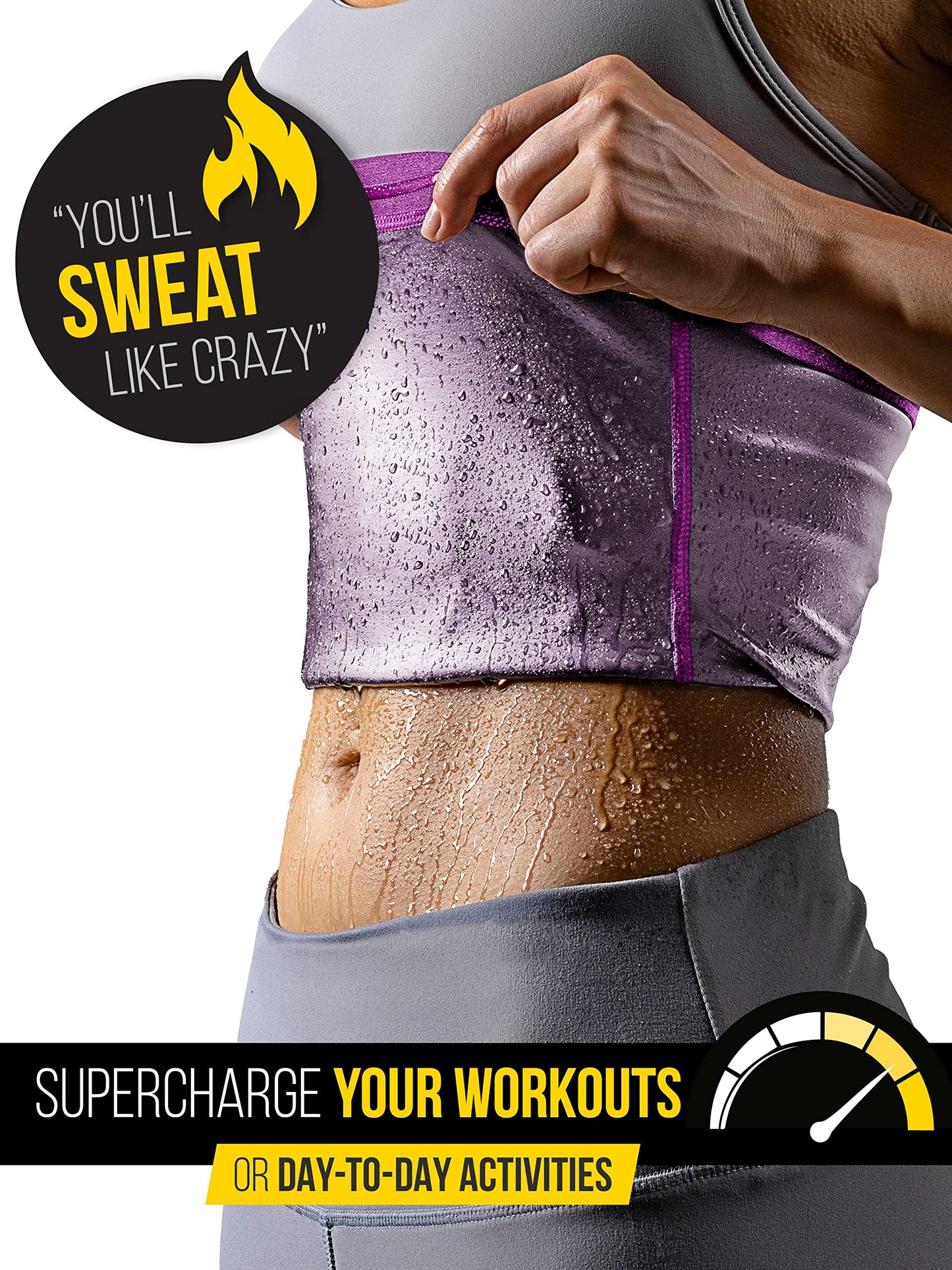 Sweat Spark Waist Trainers for Women Belly Fat (Pink, Small) - Sweat More, Shape Your Back & Abdomen, Wear During Workout