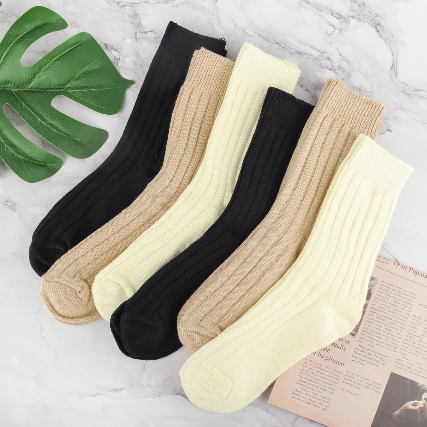 Belloxis 6 Pairs Alpaca Socks Women Wool Socks for Women Thermal Socks Winter Socks Warm Socks Cozy Socks Thick Socks Women Socket Set Boot Socks Birthday Gifts for Women