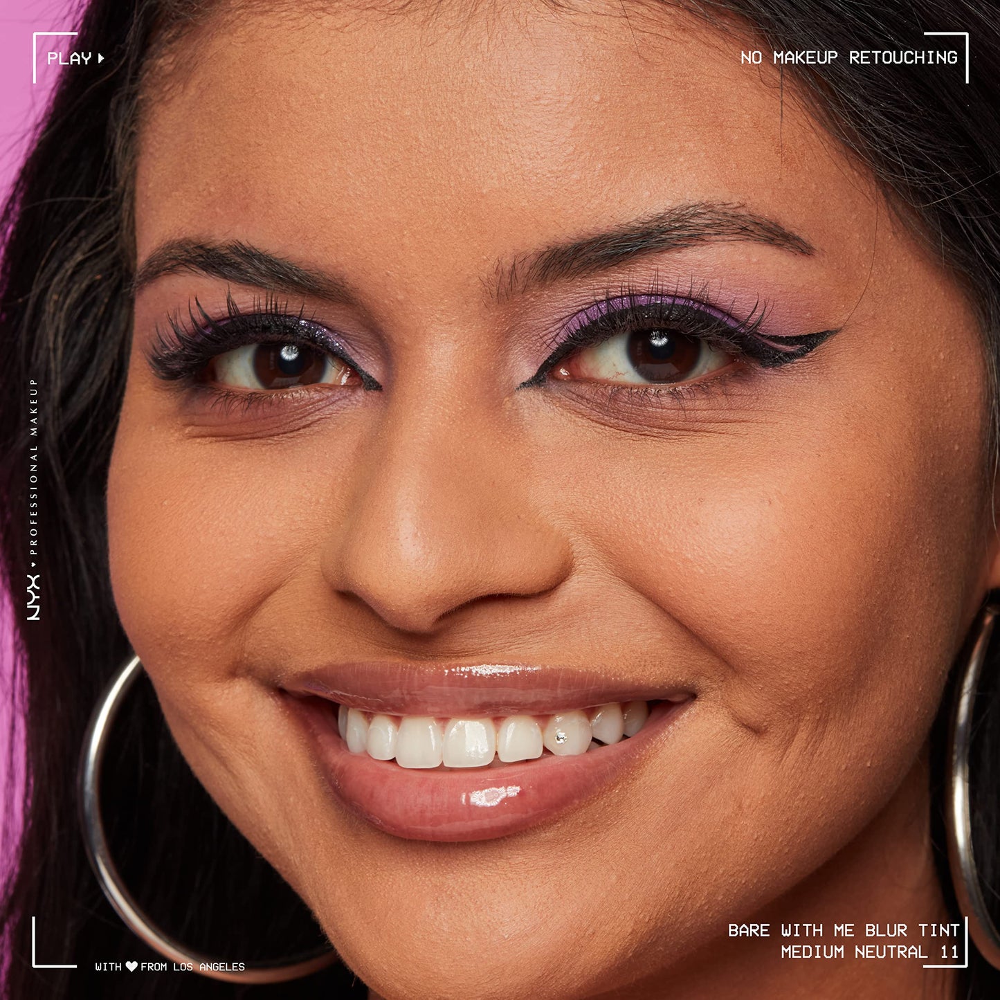 NYX PROFESSIONAL MAKEUP Bare With Me Blur Skin Tint Foundation Make Up with Matcha, Glycerin & Niacinamide - Medium Neutral