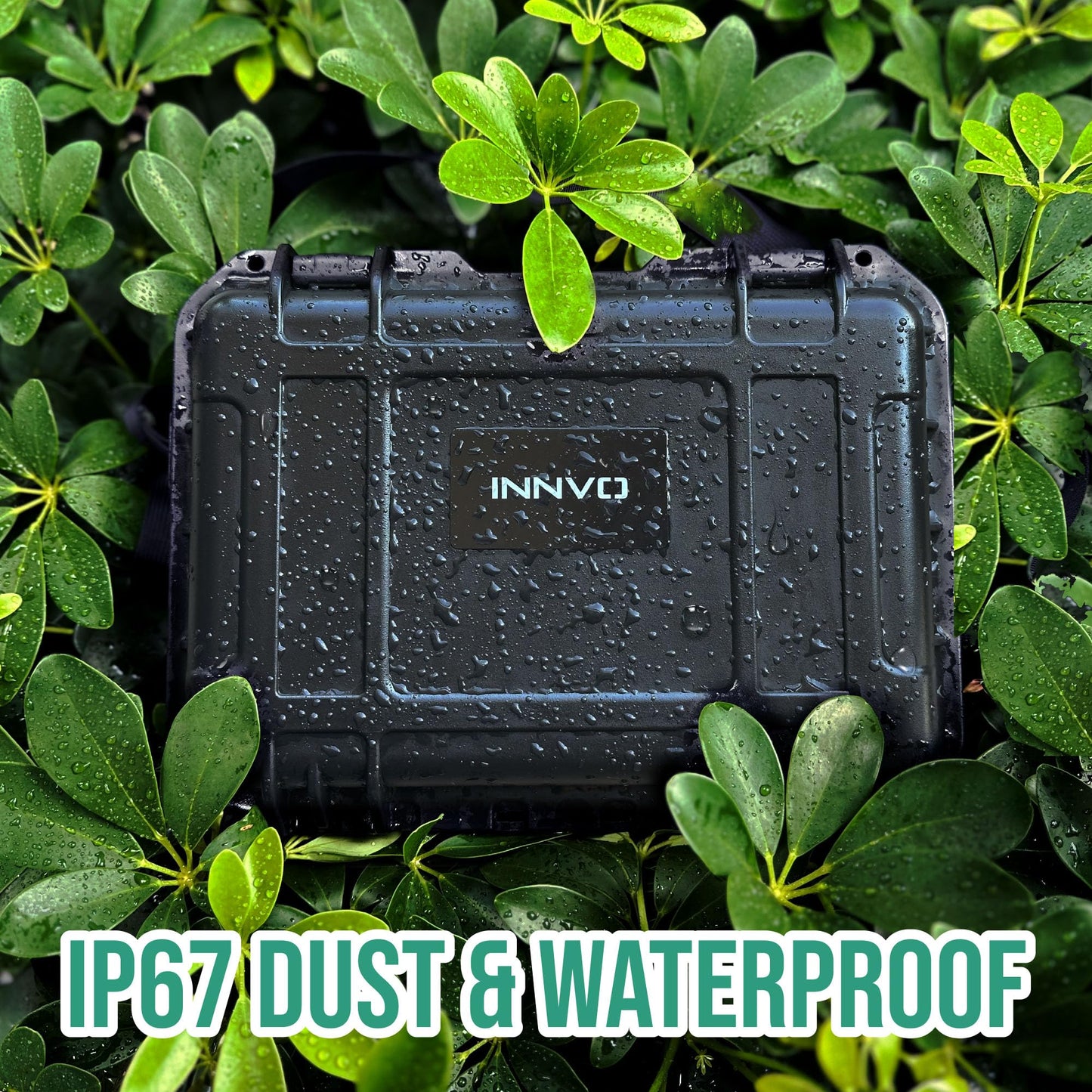 INNVO Waterproof Case for DJI Mini 4K Hard Carrying Case Compatible with DJI Mini 2 & 2SE Drone and Fly More Combo Set Black