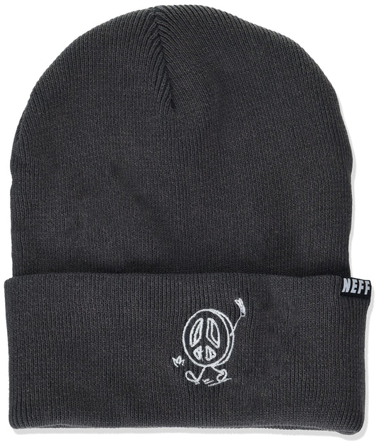 Neff Men's Cozy, Colorful, Fun Beanie Hat for Cold Weather, Black Pigment, One Size