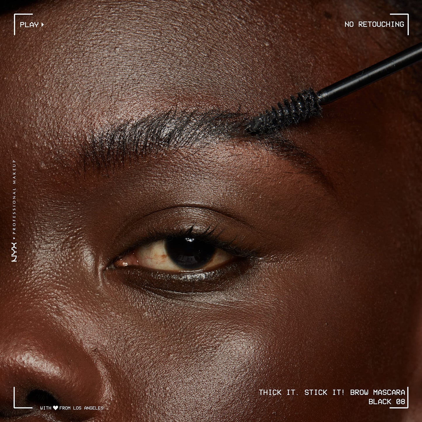 NYX PROFESSIONAL MAKEUP Thick It Stick It Thickening Brow Mascara, Eyebrow Gel - Black