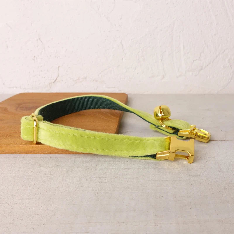Personalized Velvet Cat Collar