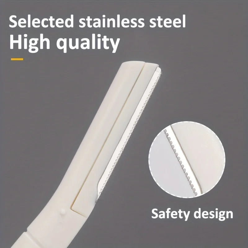 Stainless Steel Eyebrow Trimmer Set