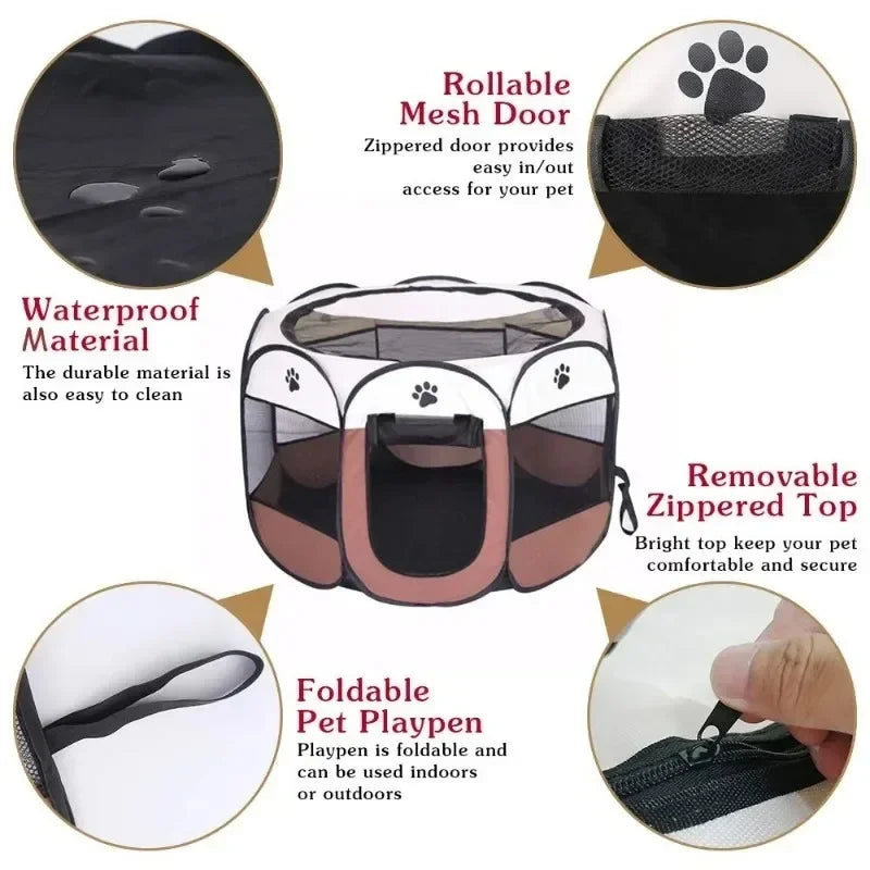 Foldable Portable Pet Tent Cage