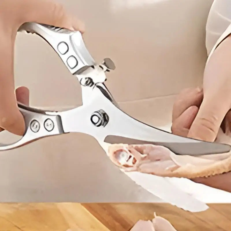 Anti-Slip Chicken Cutting Scissors (stainless steel )