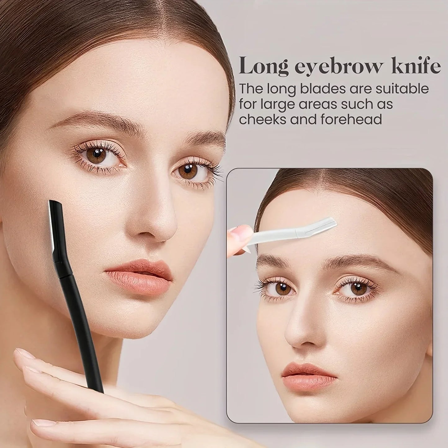 Stainless Steel Eyebrow Trimmer Set