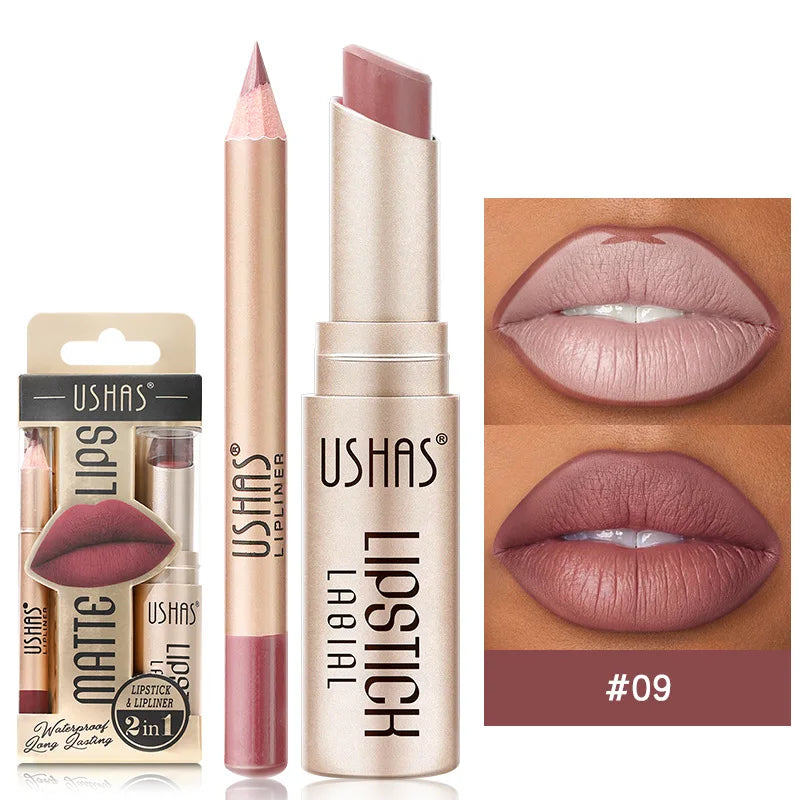 USHAS 12-Color Lip Liner Set