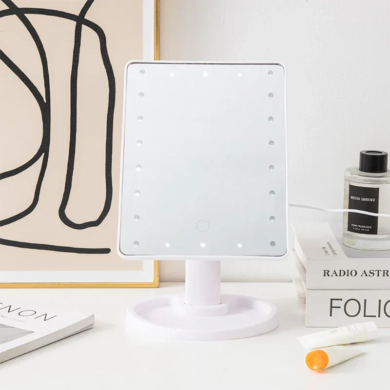 LED Rotating Touch Makeup Mirror
