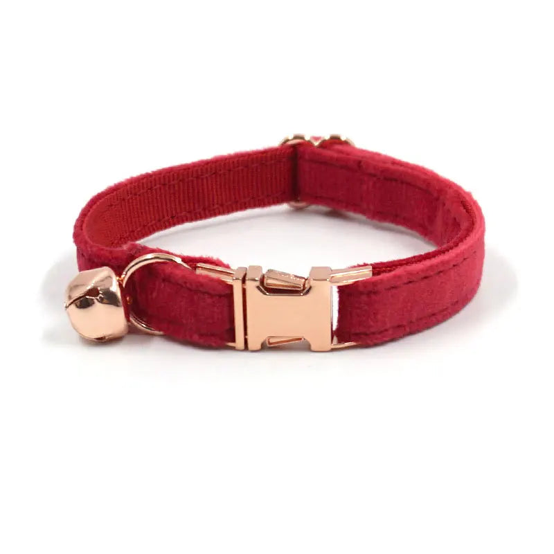Personalized Velvet Cat Collar