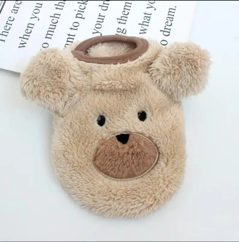Bear Vest Dog Jumpsuit Outfit